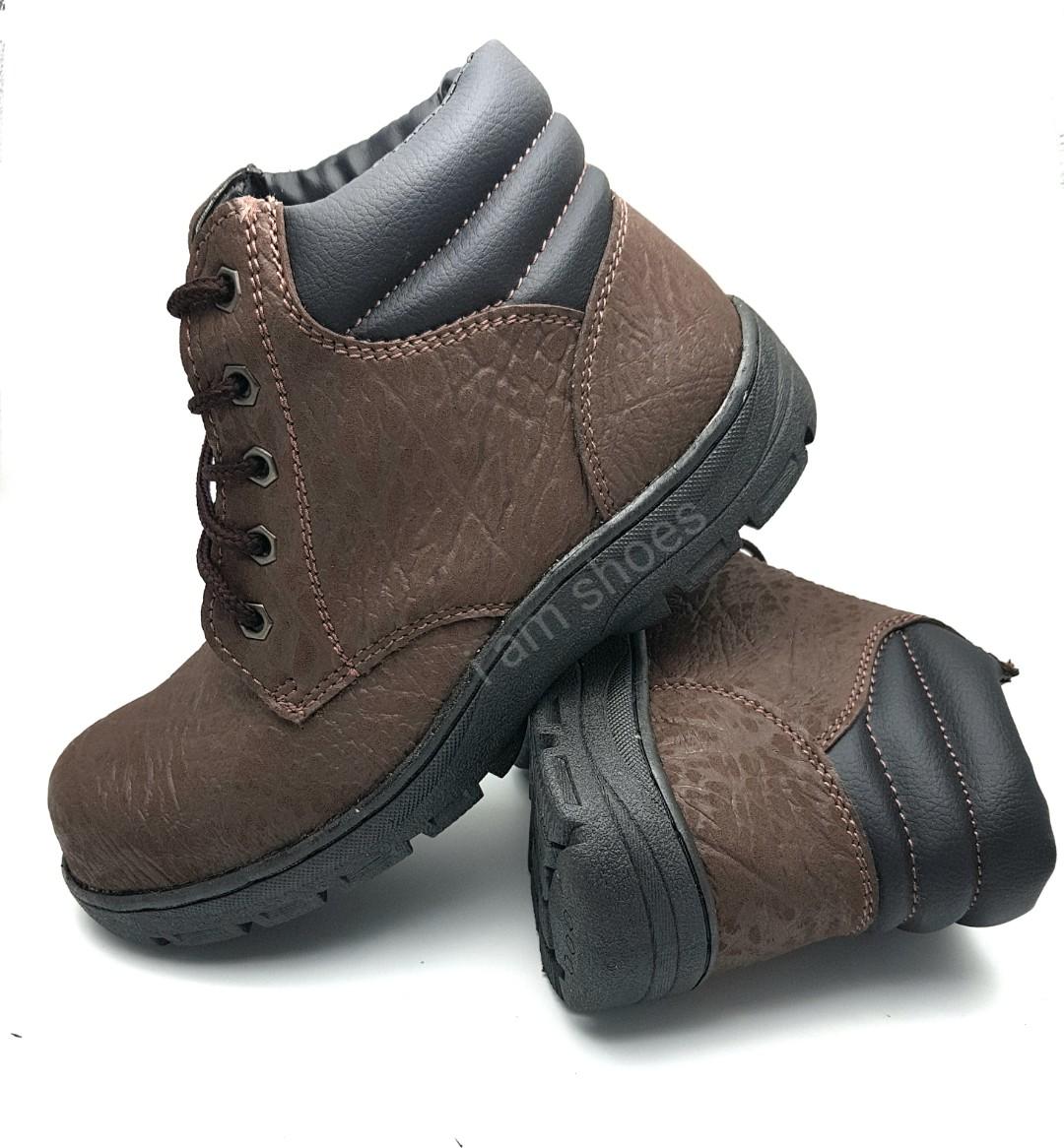 รองเท้าเซฟตี้ Safety shoe หัวเหล็กแบบหุ้มข้อ ลายหนังช้าง 303 ไซส์ 39-44 รองเท้าเซฟตี้ Safety shoe หัวเหล็กแบบหุ้มข้อ ลายหนังช้าง 303 ไซส์ 39-44