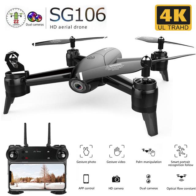 SG106 WiFi FPV RC Drones Dual Camera RC Helicopter 4K HD Camera