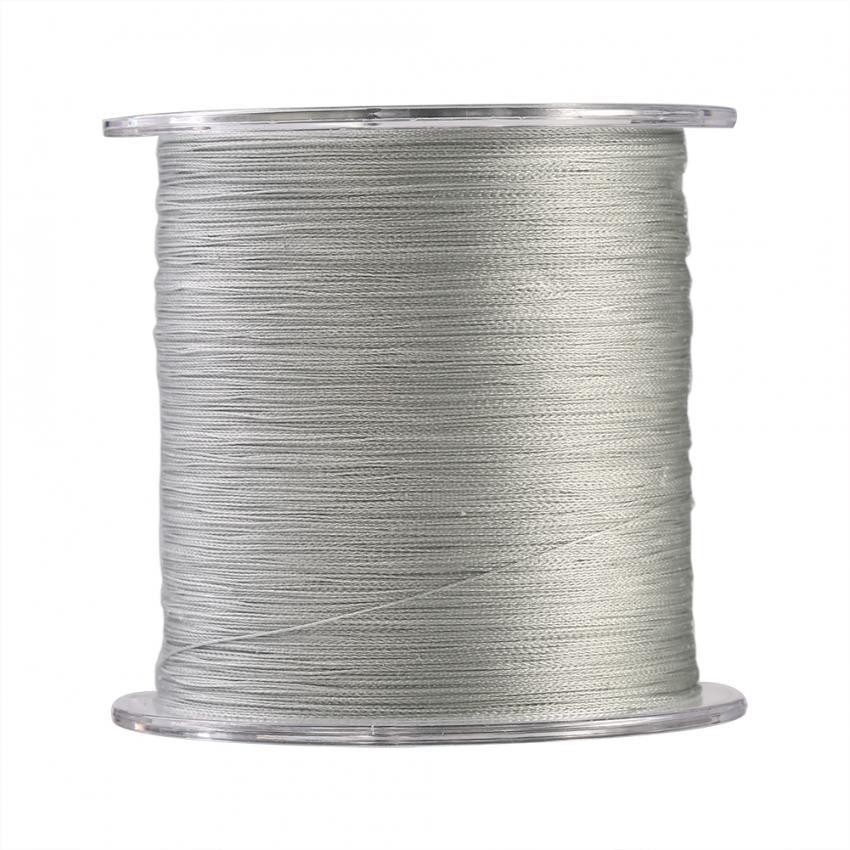 500 เมตร PE ถัก 4 Strands สายตกปลาที่แข็งแกร่งซุปเปอร์หลายสายเชือกสีเทา (1.5) -นานาชาติ