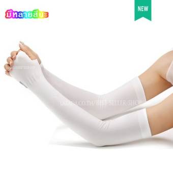 Aqua-X Let's Slim ปลอกแขนกันแสงUV รุ่นใหม่ล่าสุด (สีขาว) Aqua-X Let's Slim ปลอกแขนกันแสงUV รุ่นใหม่ล่าสุด (สีขาว)