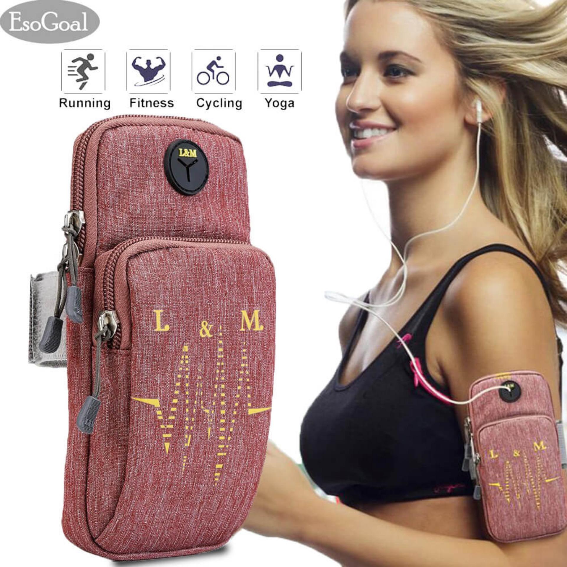 EsoGoal Sports Armband, Multifunctional Pockets Workout Running ArmBag with Key Earphone Hole for iphone All Below 6.2 EsoGoal Sports Armband, Multifunctional Pockets Workout Running ArmBag with Key Earphone Hole for iphone All Below 6.2