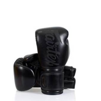 Fairtex: นวมซ้อมมวย สีดำล้วน Solid Black 8oz