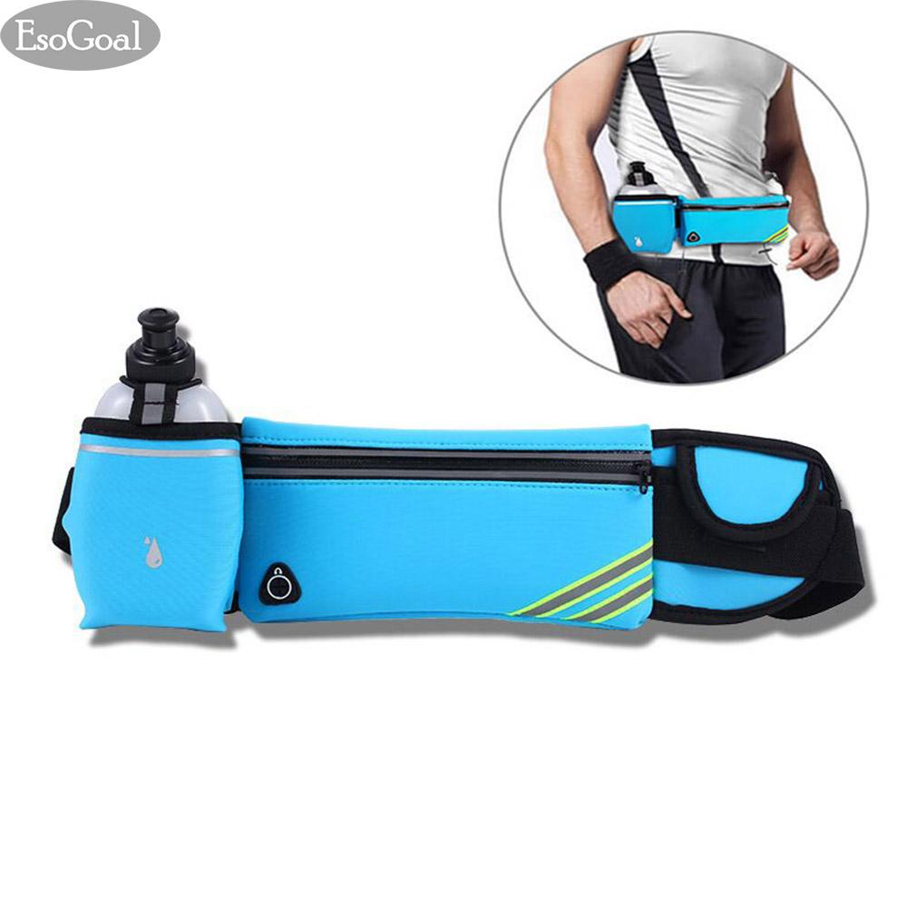 JvGood กระเป๋ากีฬาแบบคาดเอวใส่โทรศัพท์มือถือกันน้ำได้ Running Belt with Water Bottle Waterproof Waist Pack for Men and Women Universal Size to Hold Cell Phone, Wallet, and Keys JvGood กระเป๋ากีฬาแบบคาดเอวใส่โทรศัพท์มือถือกันน้ำได้ Running Belt with Water Bottle Waterproof Waist Pack for Men and Women Universal Size to Hold Cell Phone, Wallet, and Keys