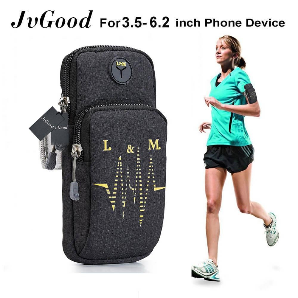 JvGood กระเป๋าคาดแขน กระเป๋าโทรศัพท์ Sports Armband Water Resistant with Multifunctional Pockets Workout Running ArmBag Arm Band Outdoor Pouch for 3.5~6.2 ” Smartphone Cell Phone - intl JvGood กระเป๋าคาดแขน กระเป๋าโทรศัพท์ Sports Armband Water Resistant with Multifunctional Pockets Workout Running ArmBag Arm Band Outdoor Pouch for 3.5~6.2 ” Smartphone Cell Phone - intl
