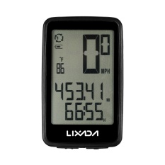 Lixada USB Rechargeable Wireless Bike Cycling Computer with Cadence Sensor Bicycle Speedometer Odometer