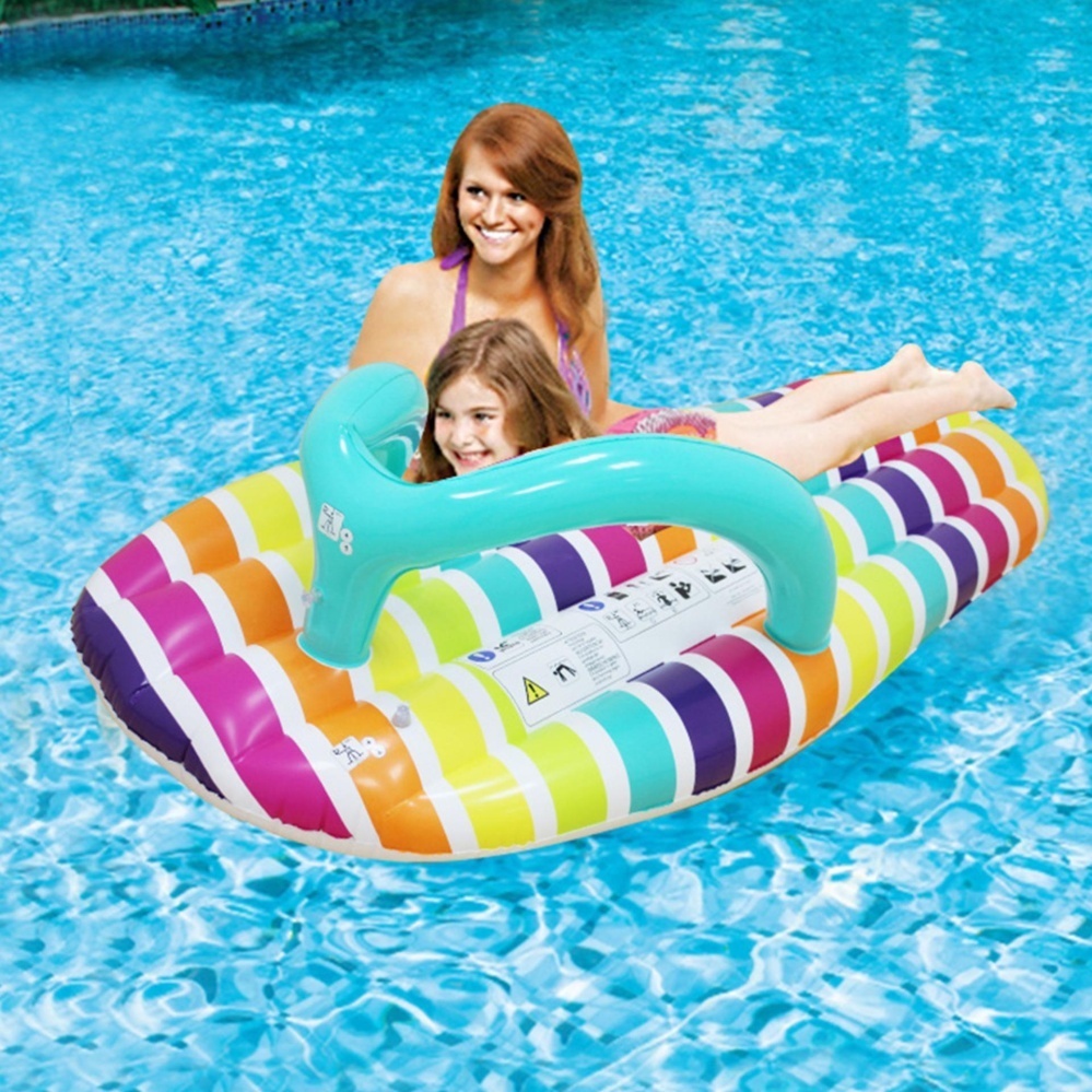 SaiDeng Inflatable Stripe รองเท้าแตะนั่งบนสระว่ายน้ำ FLOAT PVC ของเล่นในน้ำ - INTL SaiDeng Inflatable Stripe รองเท้าแตะนั่งบนสระว่ายน้ำ FLOAT PVC ของเล่นในน้ำ - INTL