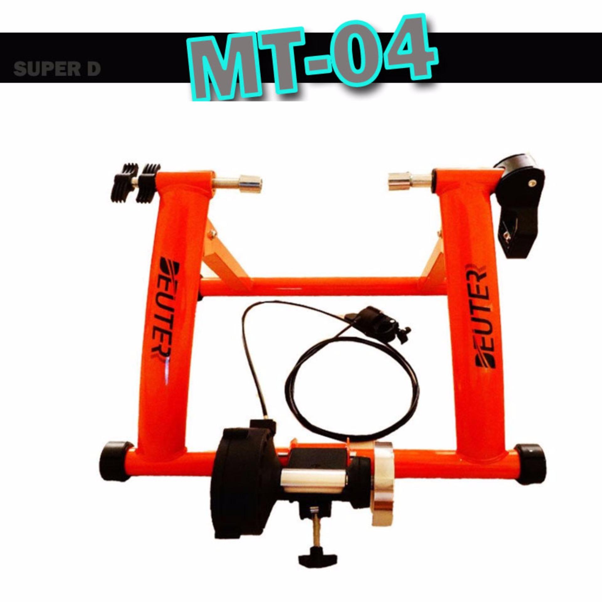 SUPER D SHOP เทรนเนอร์จักรยาน มีรีโมทปรับความหนืด รุ่น MT-04 (สีดำ) SUPER D SHOP เทรนเนอร์จักรยาน มีรีโมทปรับความหนืด รุ่น MT-04 (สีดำ)