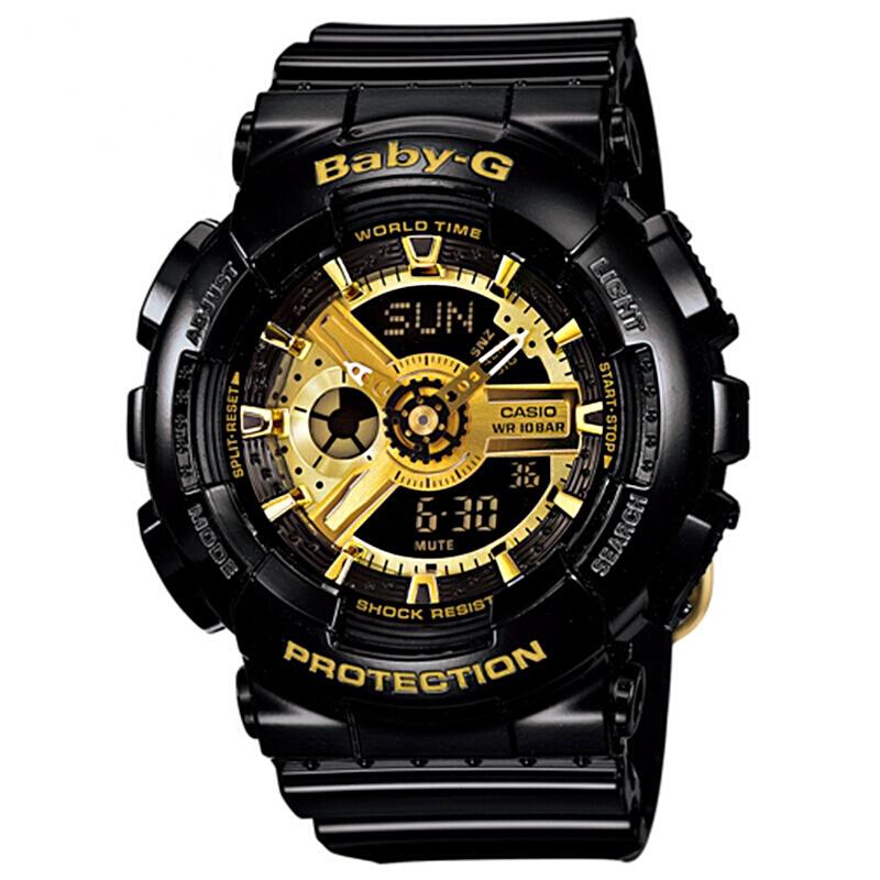 Casio baby-g นาฬิกาข้อมือ - รุ่น BA-110-1A (Black/Gold) Casio baby-g นาฬิกาข้อมือ - รุ่น BA-110-1A (Black/Gold)