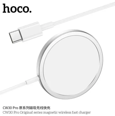 ส่งจากไทย ของแท้ 100% HOCO CW30 Pro MagSafe Wireless Fast Charge 15W ที่ชาร์จไร้สาย สำหรับ iPhone 12 ใหม่กว่า CW28 CW29