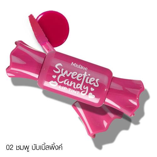 มิสทิน สวีทตี้ แคนดี้ ลิป ทินท์ MISTINE SWEETIES CANDY LIP TINTNO.01 RED 10 G.