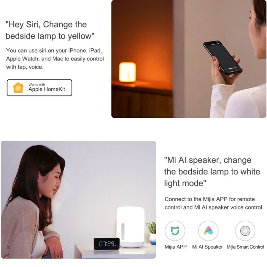 Xiaomi MiJia Bedside Lamp 2 โคมไฟหวเตยงอจฉรยะรน 2 APP Control