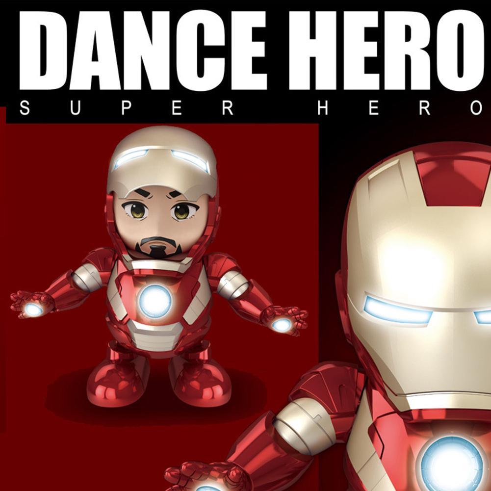 Hero Dance Marvel Avengers: endgame 4 Iron Man หุ่นยนต์เต้นได้ Iron Man หุ่นยนต์ไฟฟ้าพร้อมแสงและดนตรีตุ๊กตาขยับแขนขาได้ของเล่น iron man เต้น ไอรอนแมนเต้น Hero Dance Marvel Avengers: endgame 4 Iron Man หุ่นยนต์เต้นได้ Iron Man หุ่นยนต์ไฟฟ้าพร้อมแสงและดนตรีตุ๊กตาขยับแขนขาได้ของเล่น iron man เต้น ไอรอนแมนเต้น