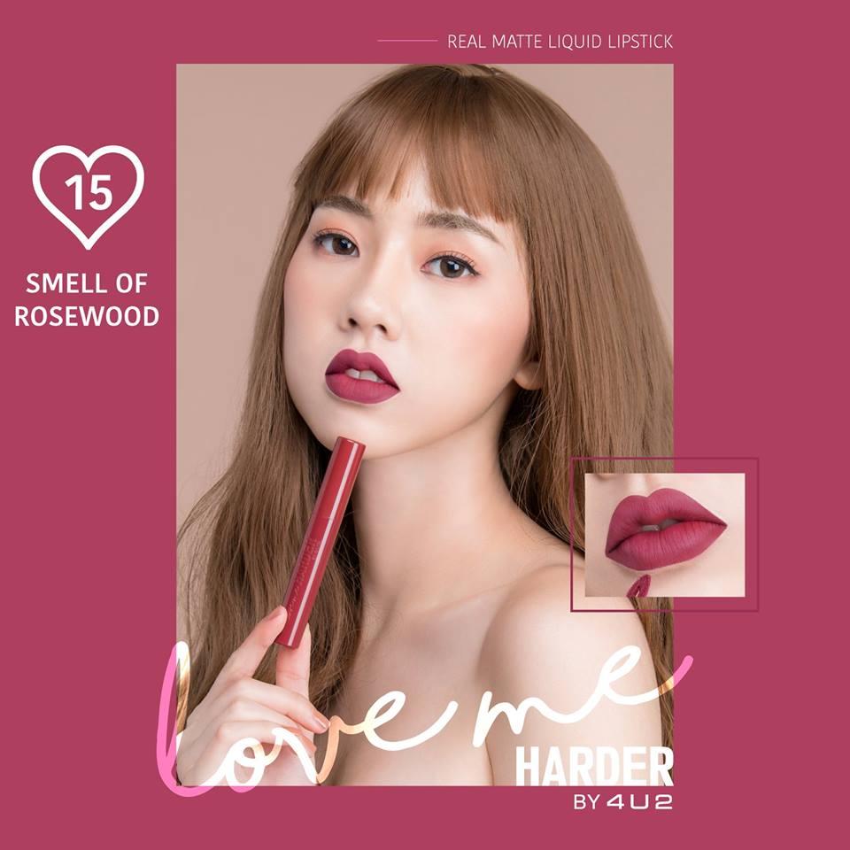 พร้อมส่ง!!ใหม่ล่าสุด 17สี 4U2 Love me Harder Real Matte Liquid Lipstick 4U2 Real Matte พร้อมส่ง!!ใหม่ล่าสุด 17สี 4U2 Love me Harder Real Matte Liquid Lipstick 4U2 Real Matte