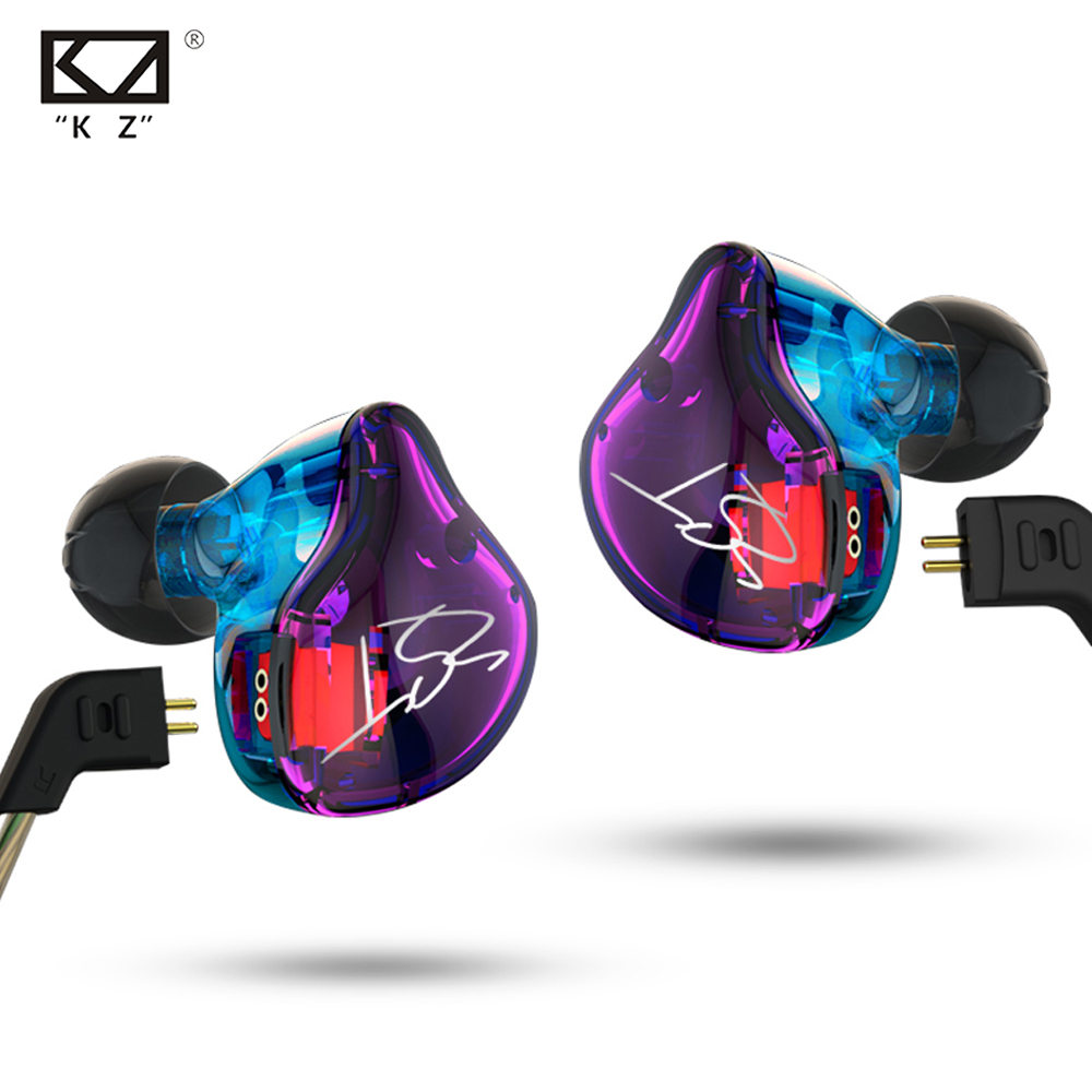 KZ ZST Colour Balanced Armature Dynamic Hybrid Dual Driver Earphones