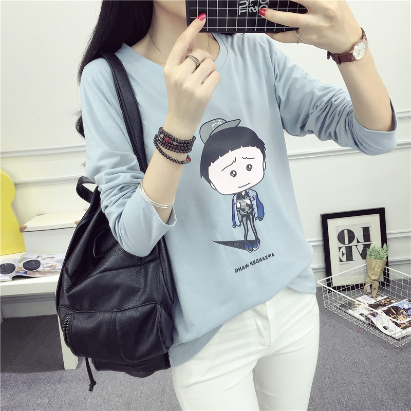 เสื้อยืดผู้หญิง Yonghengxuanyan ทรงหลวมๆ ลายพราง (172 * * * * * * * สีฟ้า) (172 * * * * * * * สีฟ้า)