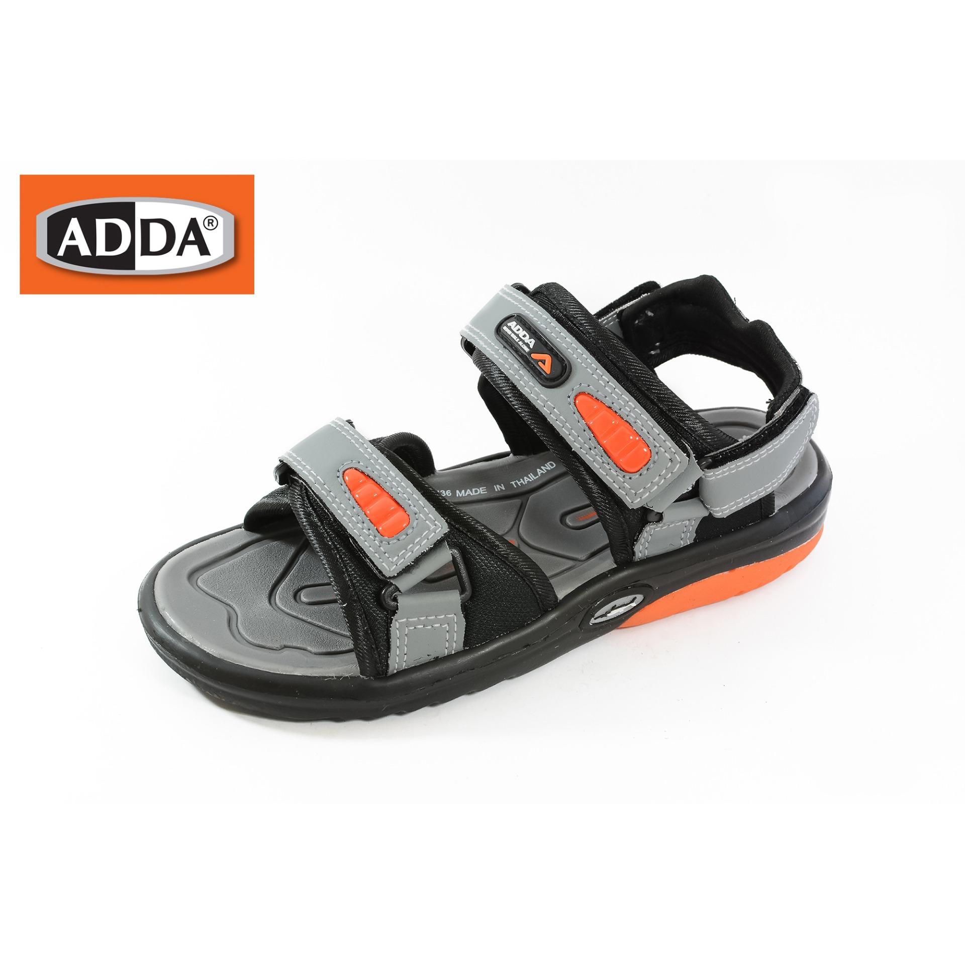 ADDA 2N36 บุรุษสตรีผู้หญิง รองเท้าแตะฤดูร้อนกีฬาชายหาดสบาย ๆ เดินรองเท้ามีสไตล์ รองเท้ารัดส้น