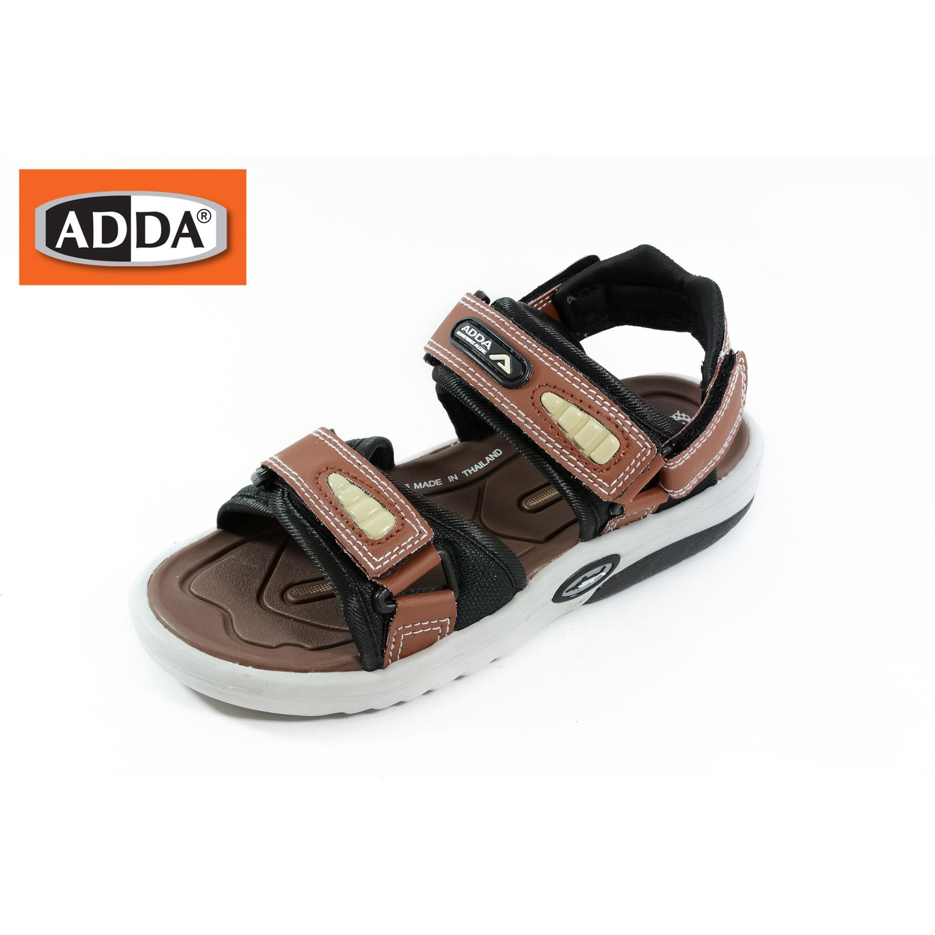 ADDA 2N36 บุรุษสตรีผู้หญิง รองเท้าแตะฤดูร้อนกีฬาชายหาดสบาย ๆ เดินรองเท้ามีสไตล์ รองเท้ารัดส้น