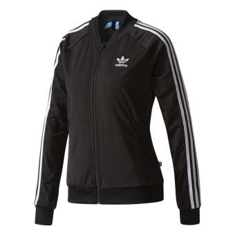adidas เสื้อแจ๊คเก็ต SUPERSTAR TRACK JACKET รุ่น BK5931 สีดำ (Black) adidas เสื้อแจ๊คเก็ต SUPERSTAR TRACK JACKET รุ่น BK5931 สีดำ (Black)