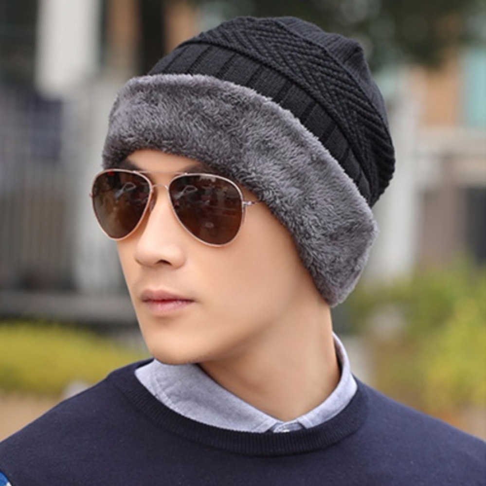 Afterthat หมวกไหมพรม แฟชั่น รุ่น KF24BK (Black)