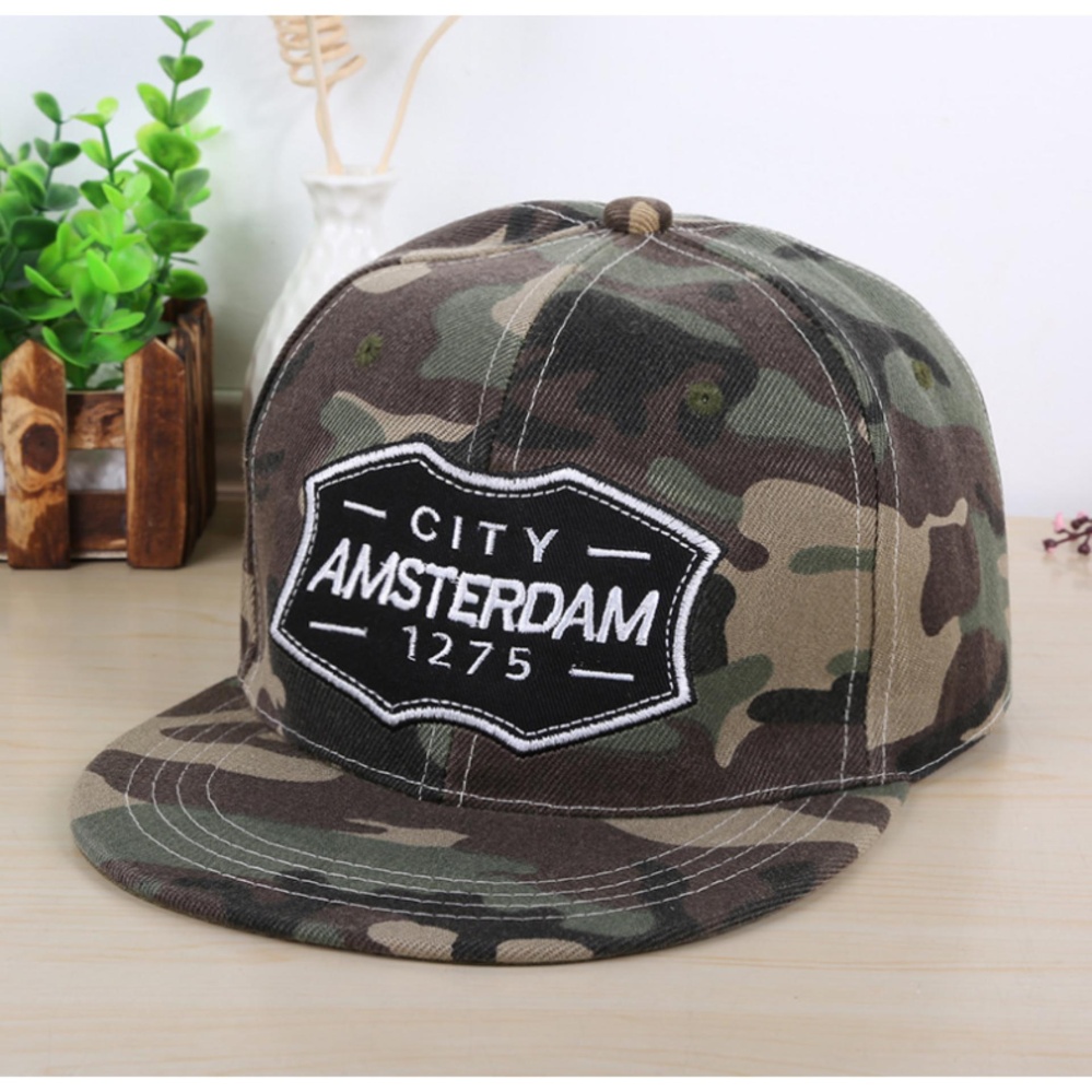 หมวกแก๊ป AMSTERDAM ลายพราง