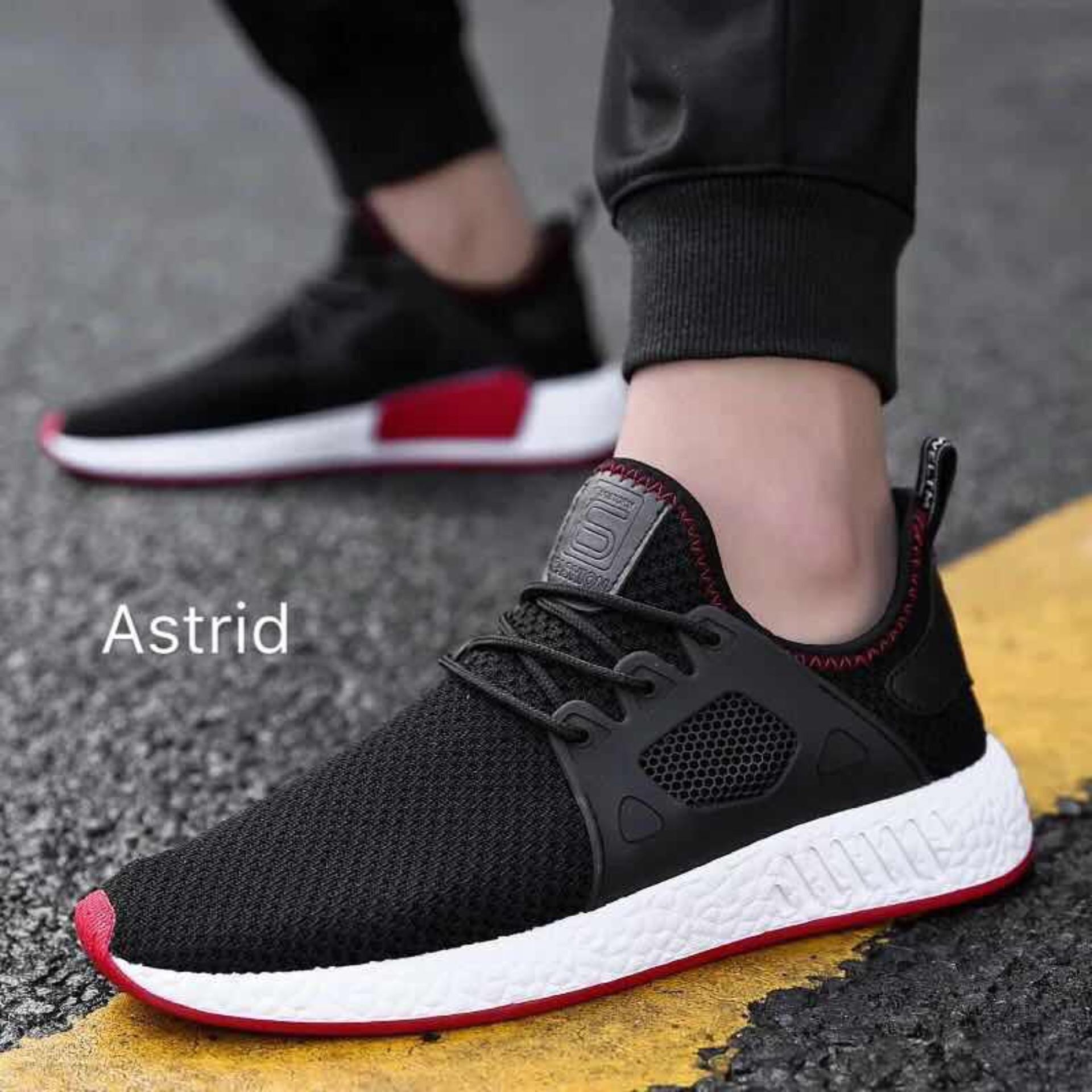 ASTRID รองเท้า รองเท้าผ้าใบผู้ชาย No.A041- Black ASTRID รองเท้า รองเท้าผ้าใบผู้ชาย No.A041- Black