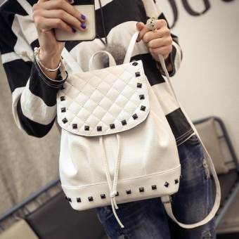 Bag DD กระเป๋าเป้สะพายหลัง สำหรับผู้หญิง เเบบรูดเชือก รุ่น1 (สีขาว) Bag DD กระเป๋าเป้สะพายหลัง สำหรับผู้หญิง เเบบรูดเชือก รุ่น1 (สีขาว)