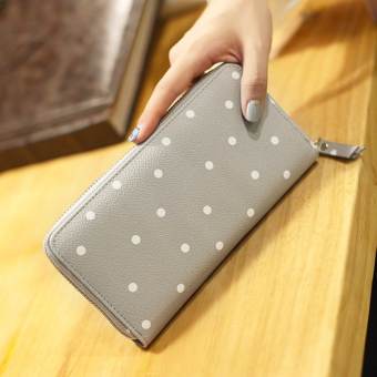 Banana Shop กระเป๋าสตางค์ใบยาว กระเป๋าเงินผู้หญิง กระเป๋าสตางค์์รุ่น LW-018 (สีเทา) Banana Shop กระเป๋าสตางค์ใบยาว กระเป๋าเงินผู้หญิง กระเป๋าสตางค์์รุ่น LW-018 (สีเทา)