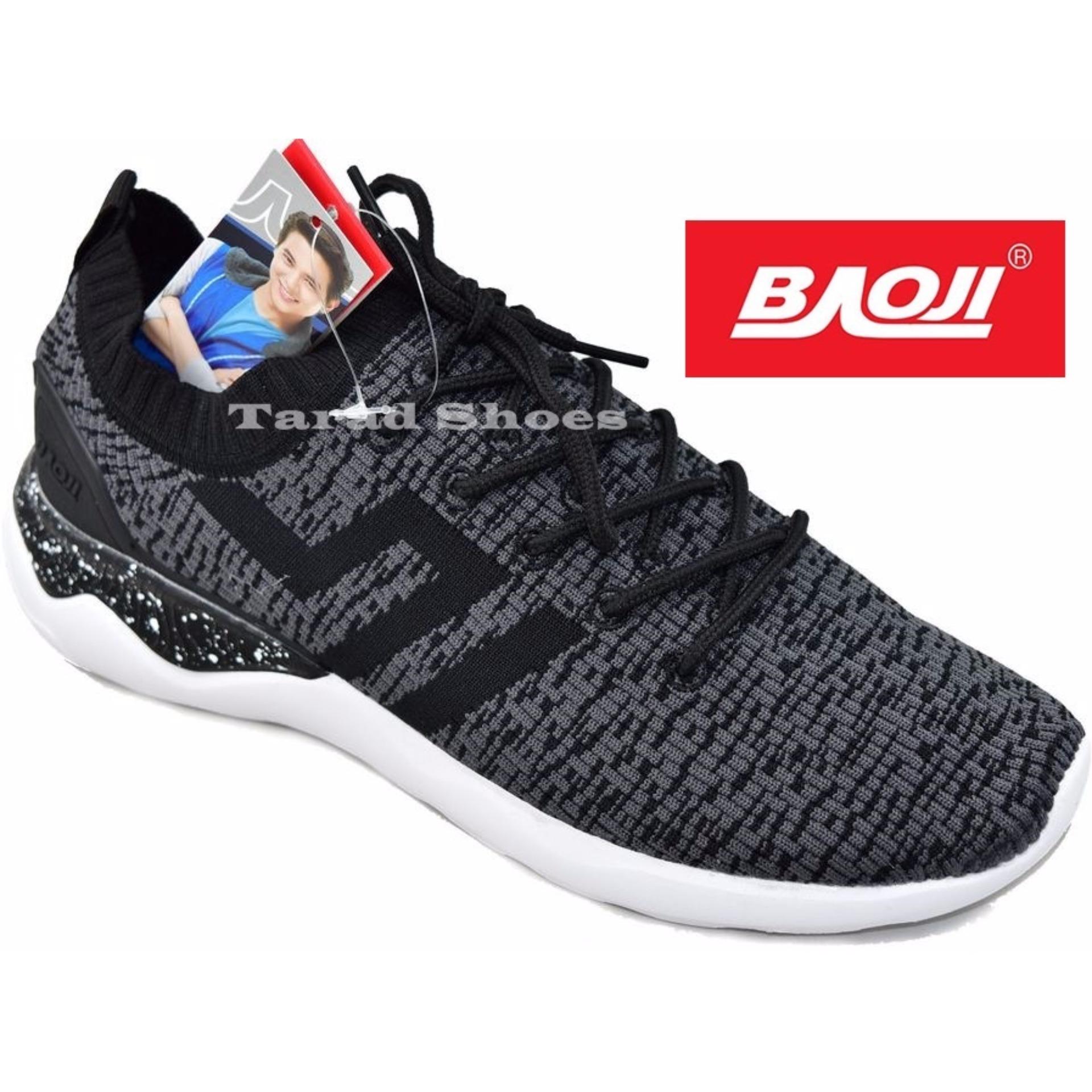 Baoji รองเท้าผ้าใบผู้ชายBAOJI รุ่น BJM154(Black/Grey)
