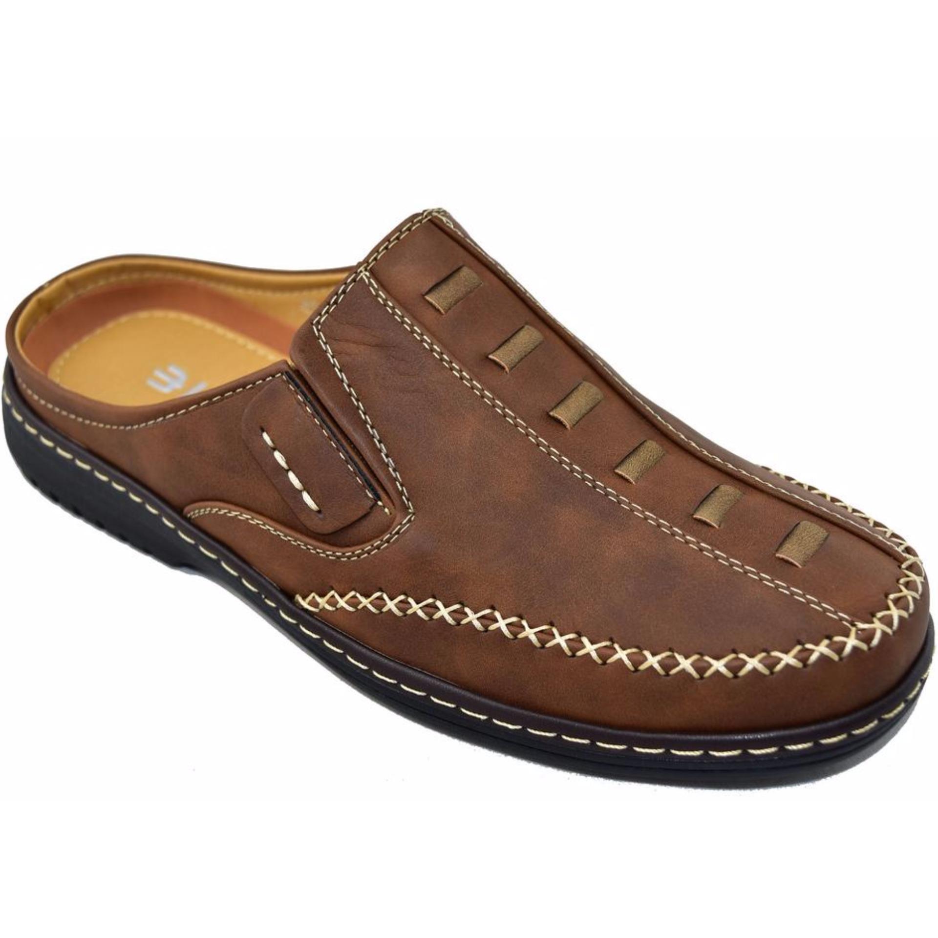 BINSIN รองเท้าหนังแบบสวมชายBINSIN รุ่น M5347 (Brown) BINSIN รองเท้าหนังแบบสวมชายBINSIN รุ่น M5347 (Brown)