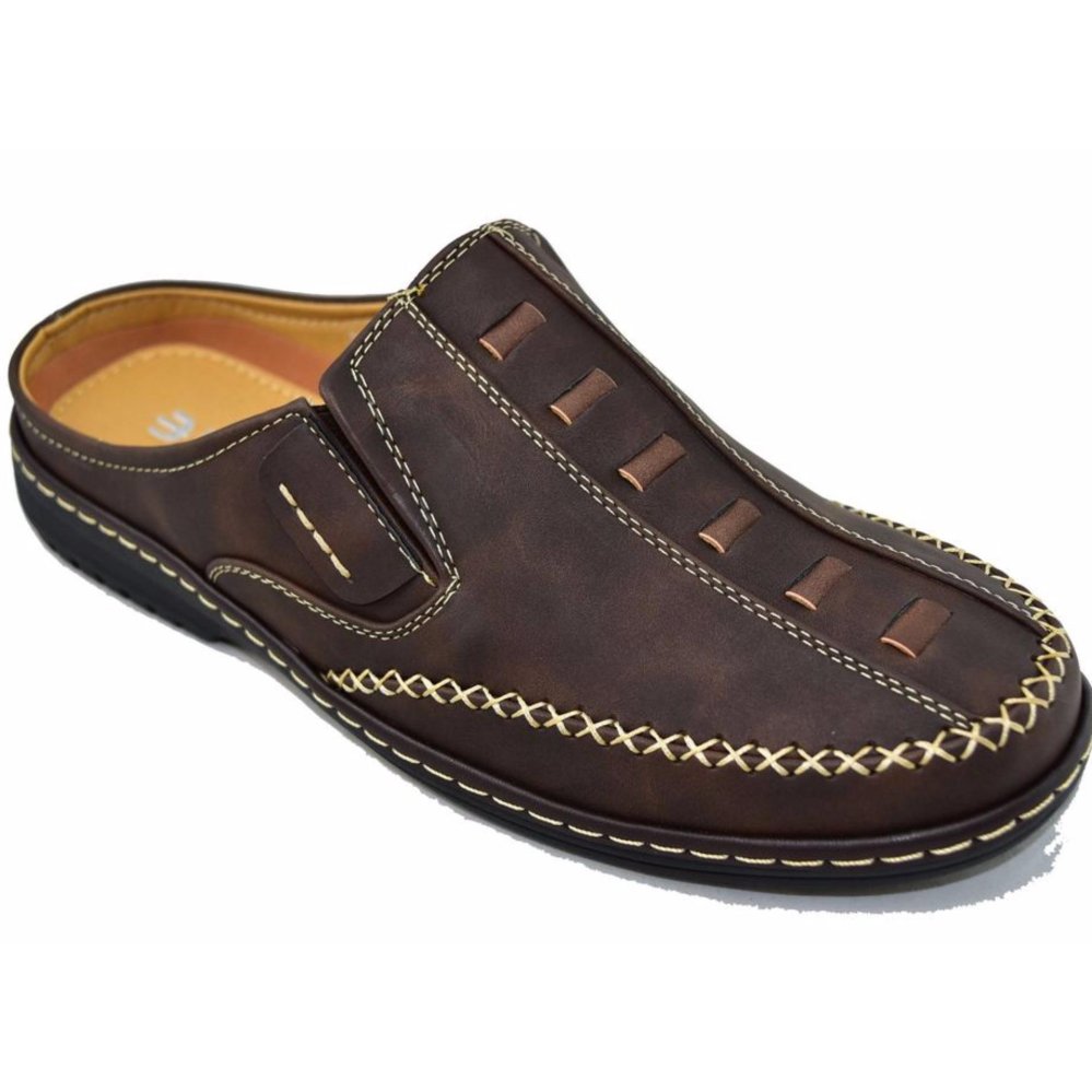 BINSIN รองเท้าหนังแบบสวมชายBINSIN รุ่น M5347 (Brown)