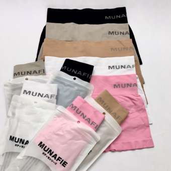 ☆Black รุ่นขาสั้น เอวต่ำ (ทรงสปอร์ต) MUNAFIE กางเกงในเก็บพุงญี่ปุ่น (ใส่ออกกำลังกายได้สบาย)ระบาย ☆Black รุ่นขาสั้น เอวต่ำ (ทรงสปอร์ต) MUNAFIE กางเกงในเก็บพุงญี่ปุ่น (ใส่ออกกำลังกายได้สบาย)ระบาย
