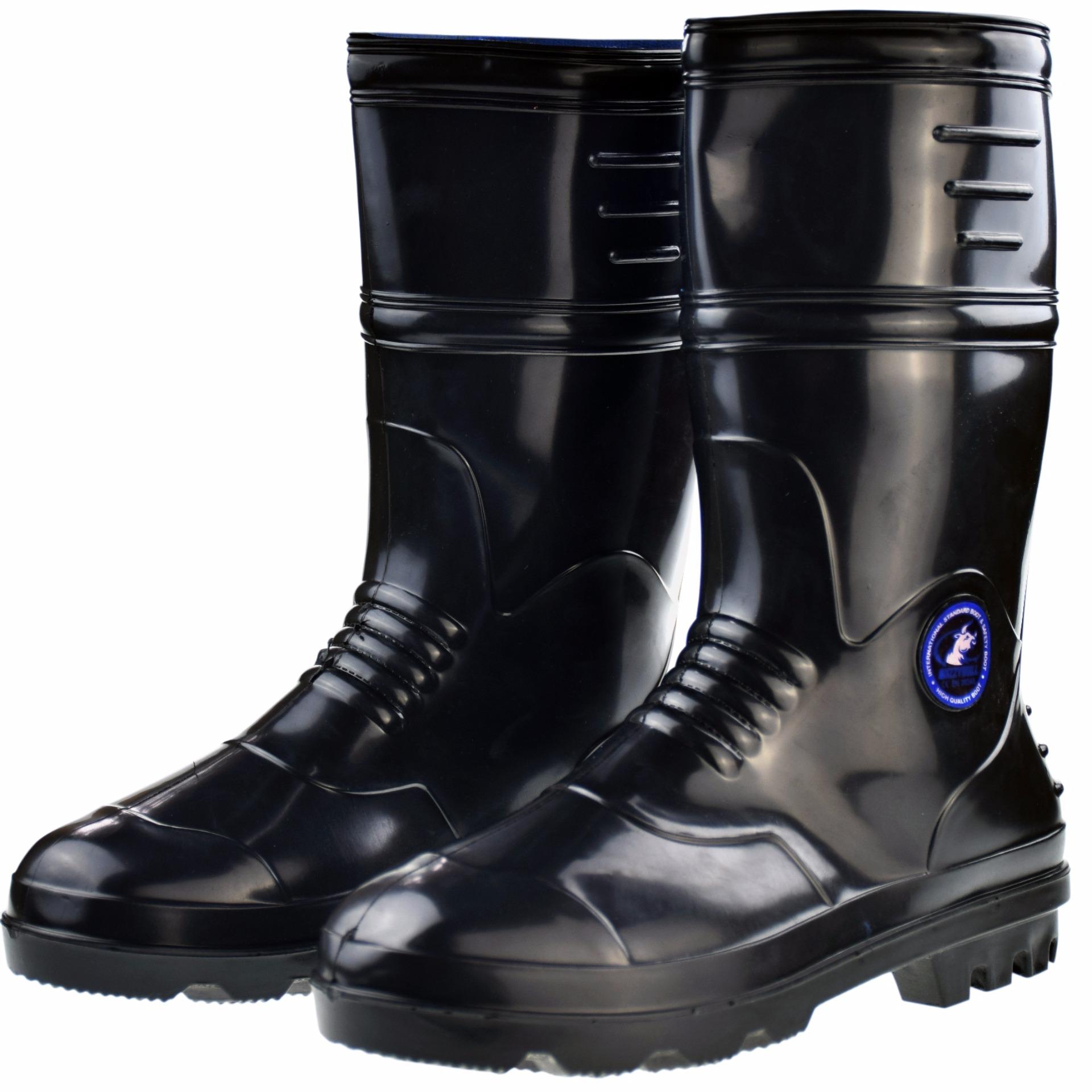 BOOT 629 BLACK 30 CM: รองเท้าบูท ยางพีวีซี สีดำ สูง 30 ซม. มีผ้าซับรอบด้านใน งานก่อสร้าง งานประมง ปศุสัตว์ BOOT 629 BLACK 30 CM: รองเท้าบูท ยางพีวีซี สีดำ สูง 30 ซม. มีผ้าซับรอบด้านใน งานก่อสร้าง งานประมง ปศุสัตว์