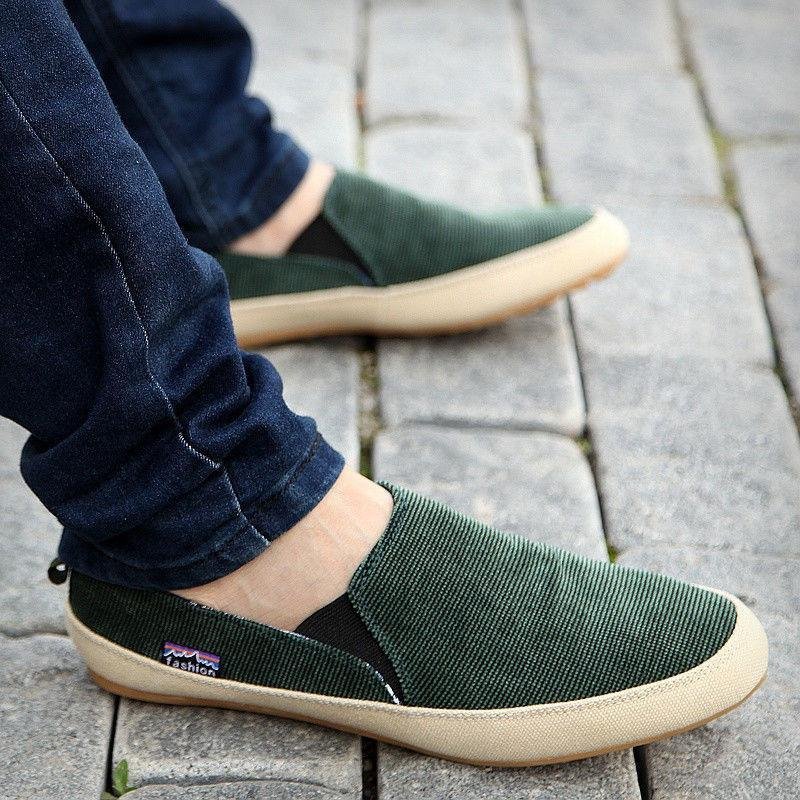 Britsh รองเท้าผ้าใบลำลองสำหรับผู้ชายลื่นบนคนขี้เกียจ MOCCASIN Zapato หายใจรองเท้าสีเขียว - นานาชาติ Britsh รองเท้าผ้าใบลำลองสำหรับผู้ชายลื่นบนคนขี้เกียจ MOCCASIN Zapato หายใจรองเท้าสีเขียว - นานาชาติ