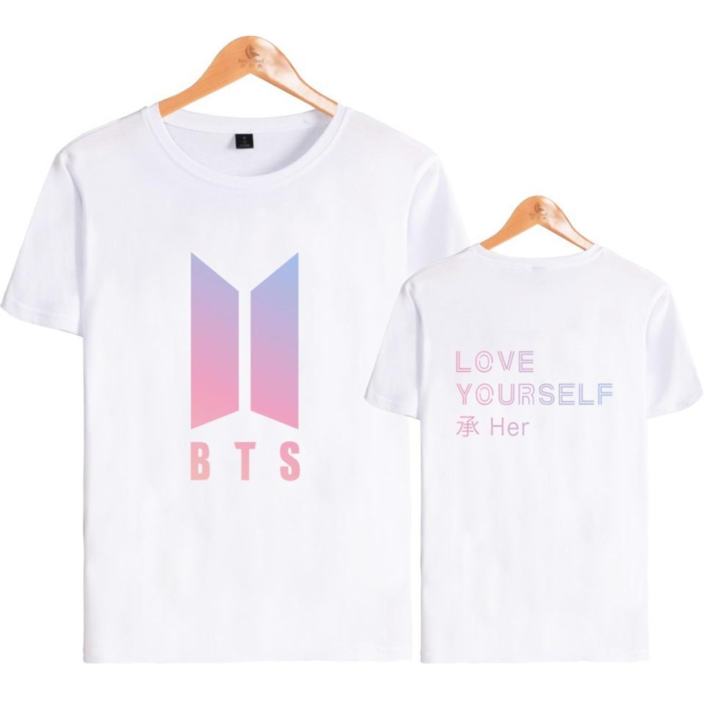 BTS อัลบั้มใหม่รักตัวคุณเองผู้ชายผู้หญิงเสื้อยืดแขนสั้น - สนามบินนานาชาติ BTS อัลบั้มใหม่รักตัวคุณเองผู้ชายผู้หญิงเสื้อยืดแขนสั้น - สนามบินนานาชาติ