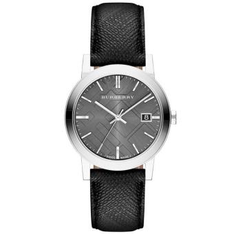 Burberry Mens Watch Leather Strap BU9030 - Black Burberry Mens Watch Leather Strap BU9030 - Black