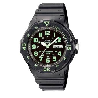 Casio Standard Analog นาฬิกาข้อมือสไตล์สปอร์ต MRW-200H-3BVDF – Black/Green Casio Standard Analog นาฬิกาข้อมือสไตล์สปอร์ต MRW-200H-3BVDF – Black/Green
