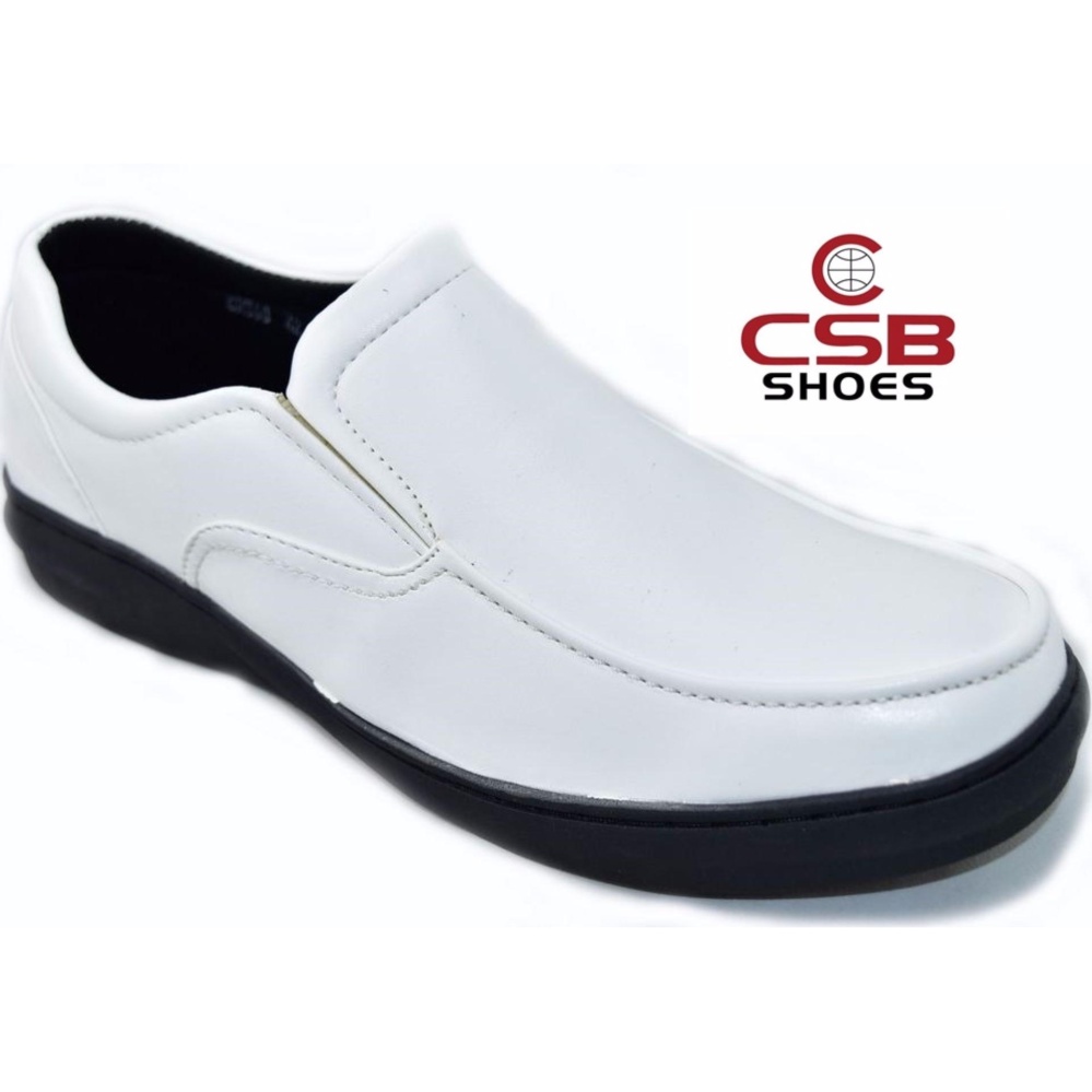 CSB รองเท้าคัทชูชาย CSB รุ่น CM368 (สีขาว)