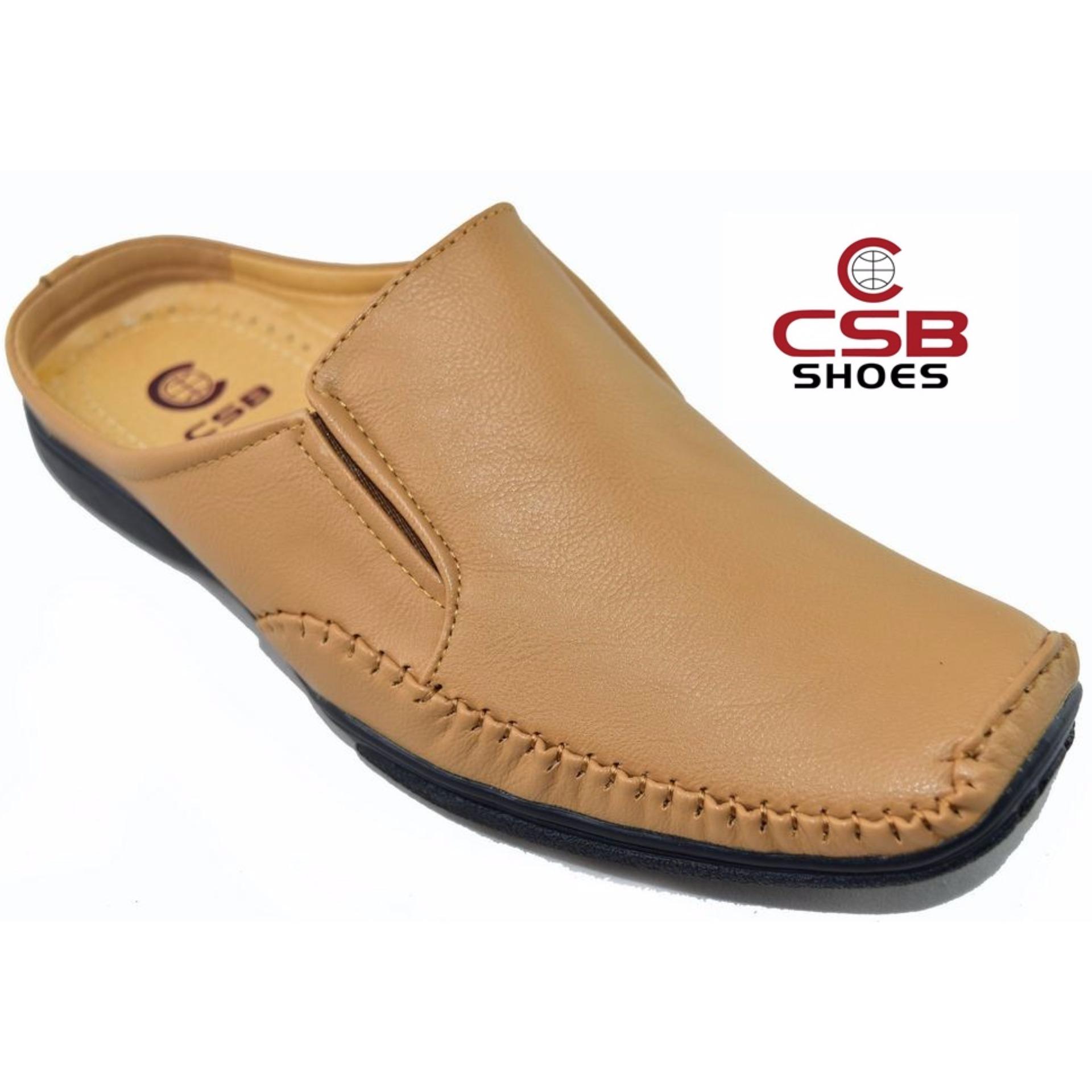 CSB รองเท้าหนังผู้ชาย CSB รุ่น CM400(สีขาว)