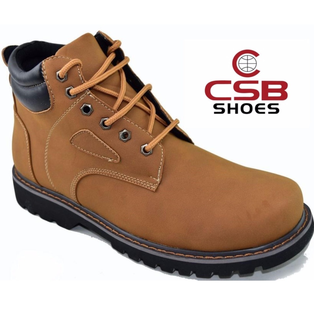 CSB รองเท้าหนังหุ้มข้อ ผู้ชาย CSB รุ่น CM978 (สีน้ำตาล)