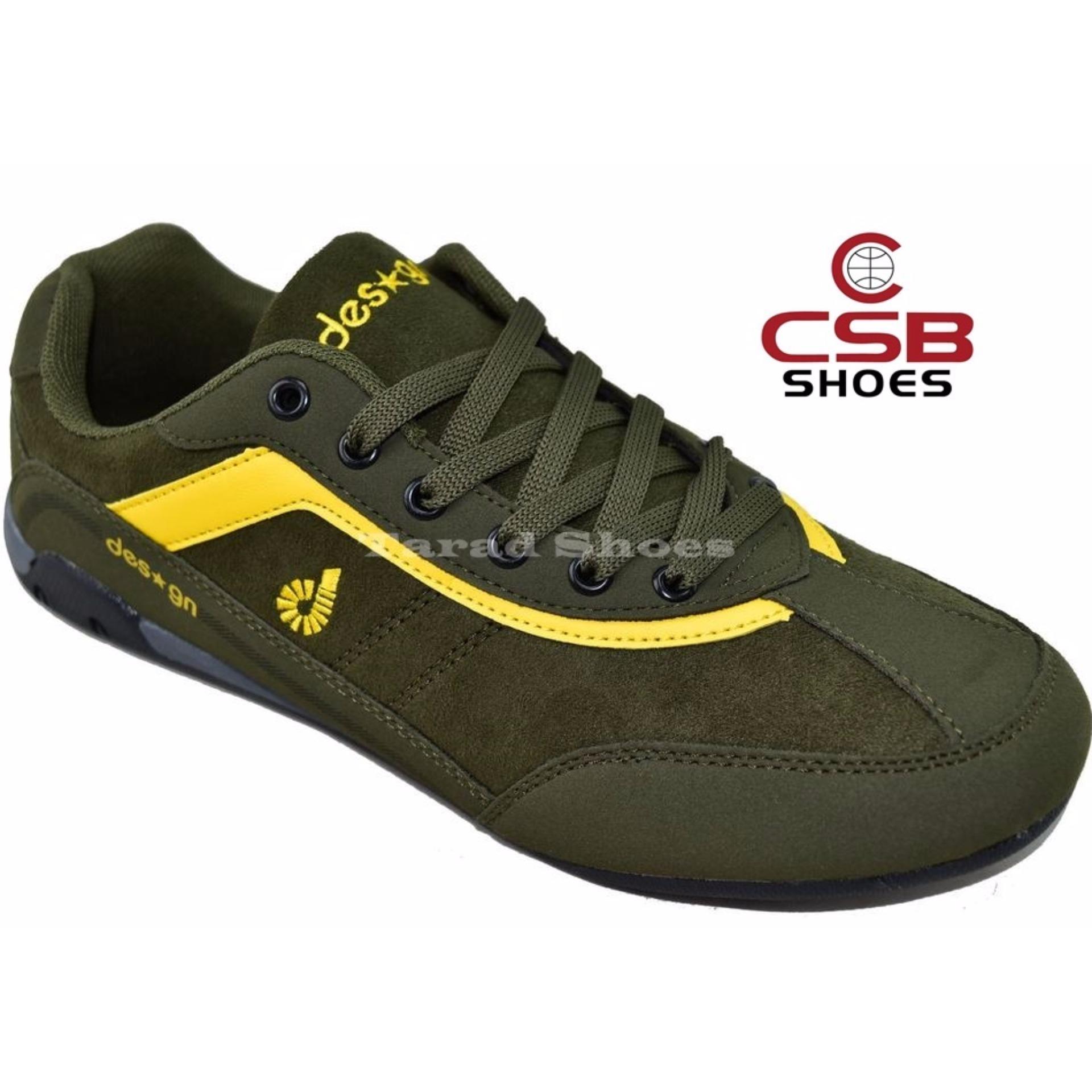 CSB รองเท้าผ้าใบผู้ชาย CSB Design รุ่น SL90066(สีดำ)