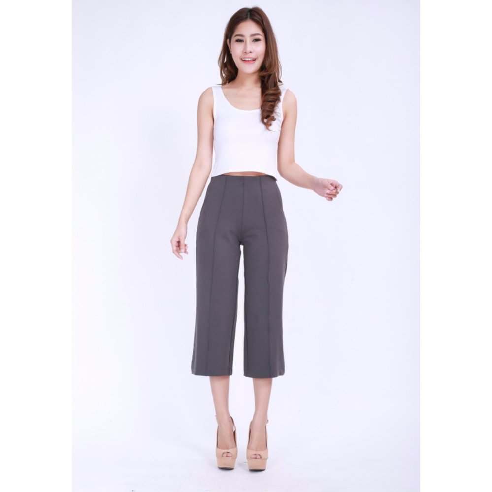 Eiffel Jeans กางเกงคูลอตต์ รุ่น เกล็ดหน้า CCF006 (สีเทา)