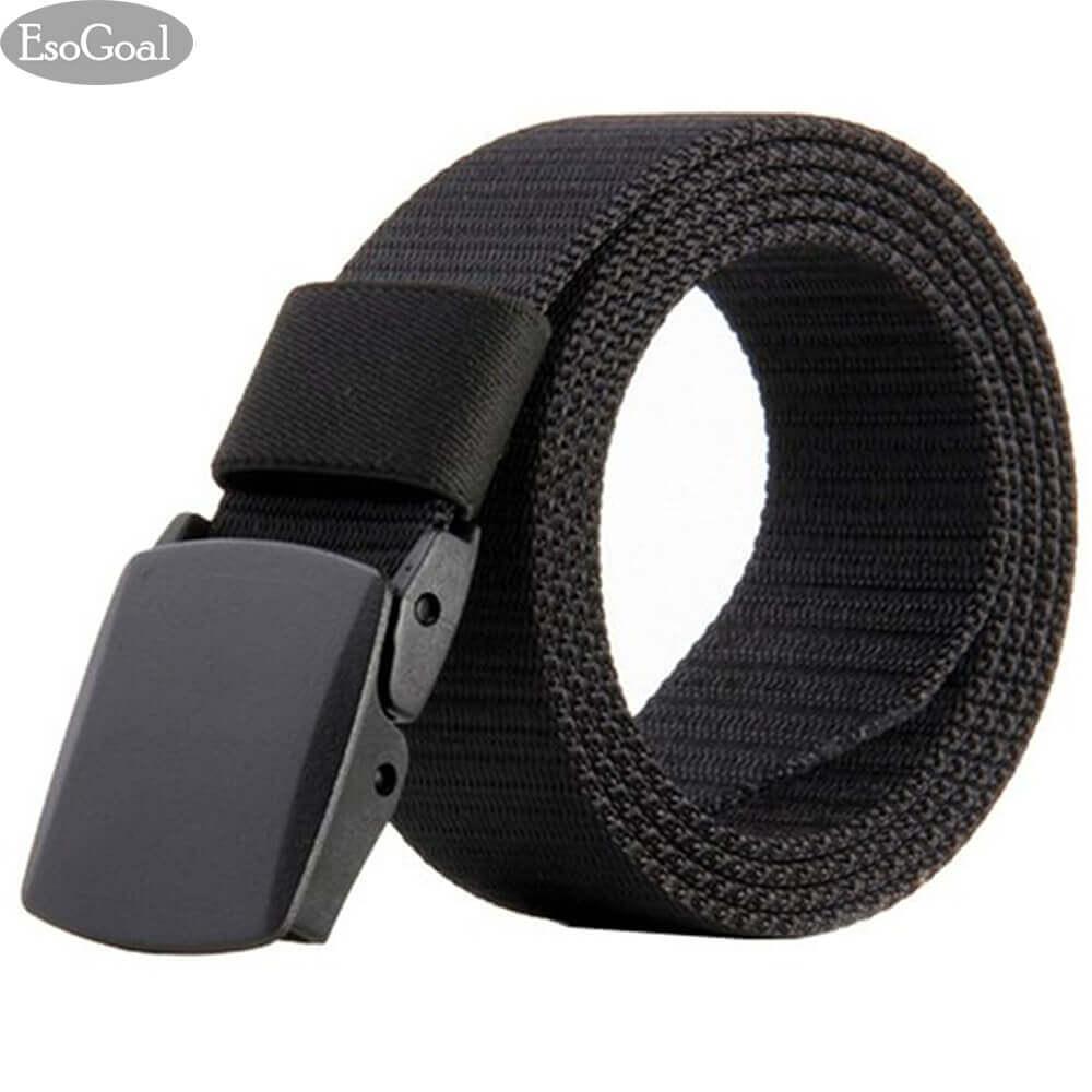 EsoGoal เข็มขัดบุรุษชายกีฬากลางแจ้งไนลอนสายรัดผ้าใบ nylon Canvas Men Belt EsoGoal เข็มขัดบุรุษชายกีฬากลางแจ้งไนลอนสายรัดผ้าใบ nylon Canvas Men Belt