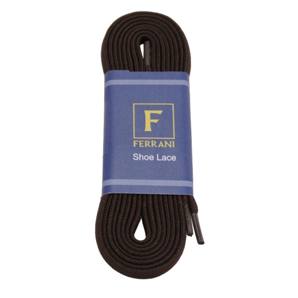 FERRANI เชือกผูกรองเท้าลำลอง สีน้ำตาล ความยาว 105 ซม. FERRANI เชือกผูกรองเท้าลำลอง สีน้ำตาล ความยาว 105 ซม.