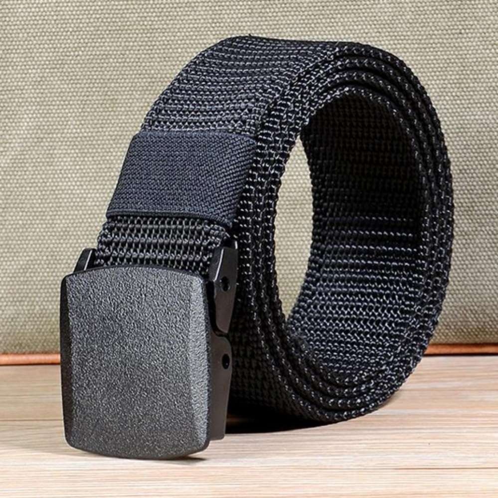 เข็มขัดผ้าสุภาพบุรุษ Formal Nylon Men Belt (สีดำ)