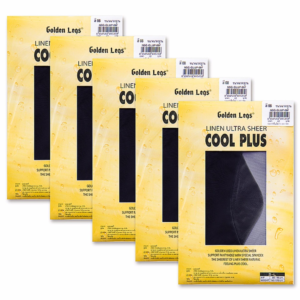 GOLDEN LEGS โกลเด้นเลก Cool Plus ถุงน่องเนื้อลินินเชียร์ซัพพอร์ท Pack 5 คู่ รุ่น NSG-GLUP-28F สีเนื้อน้ำตาลแดง GOLDEN LEGS โกลเด้นเลก Cool Plus ถุงน่องเนื้อลินินเชียร์ซัพพอร์ท Pack 5 คู่ รุ่น NSG-GLUP-28F สีเนื้อน้ำตาลแดง