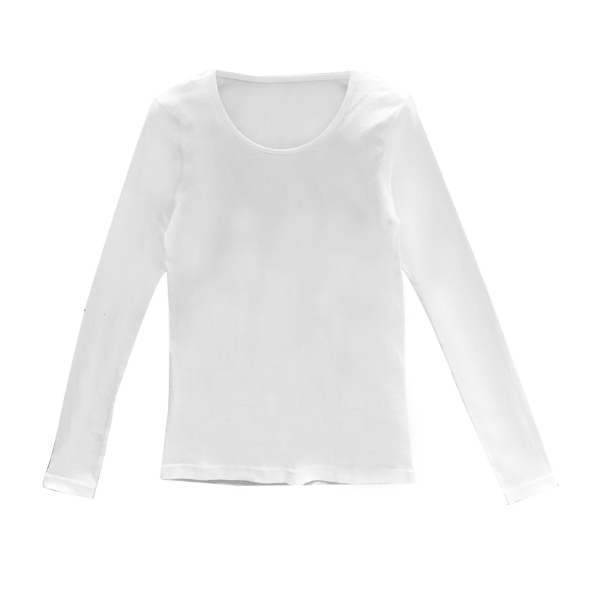 GUNZE เสื้อแขนยาวคอกลม รุ่น NH2303-WH สีขาว