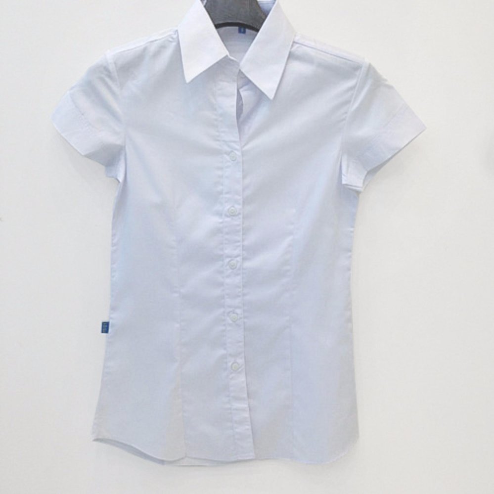 Hi-Class เสื้อนักศึกษาหญิงแขนสั้น เข้ารูปตีเกล็ด หน้าหลัง OfWhite Hi-Class เสื้อนักศึกษาหญิงแขนสั้น เข้ารูปตีเกล็ด หน้าหลัง OfWhite