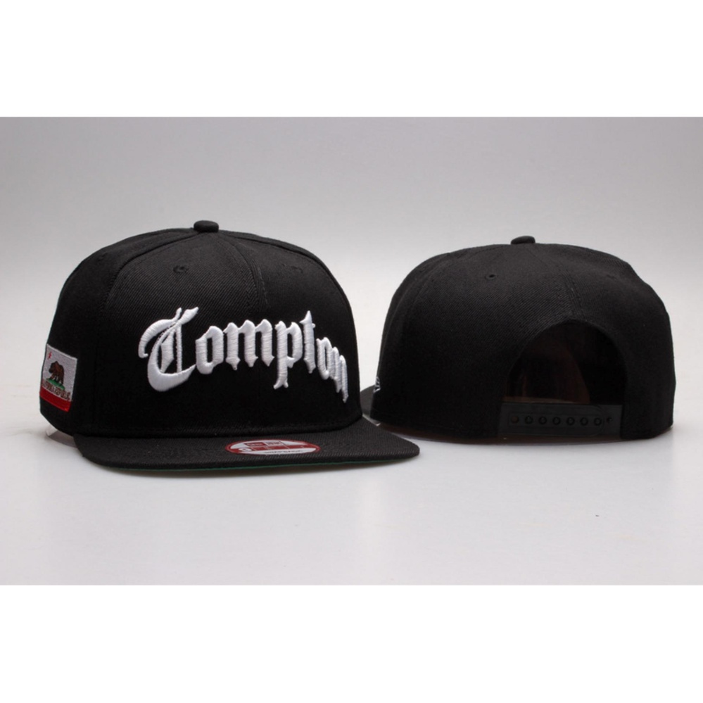Hip Hop Snapback Cap Compton (ดำ) Hip Hop Snapback Cap Compton (ดำ)