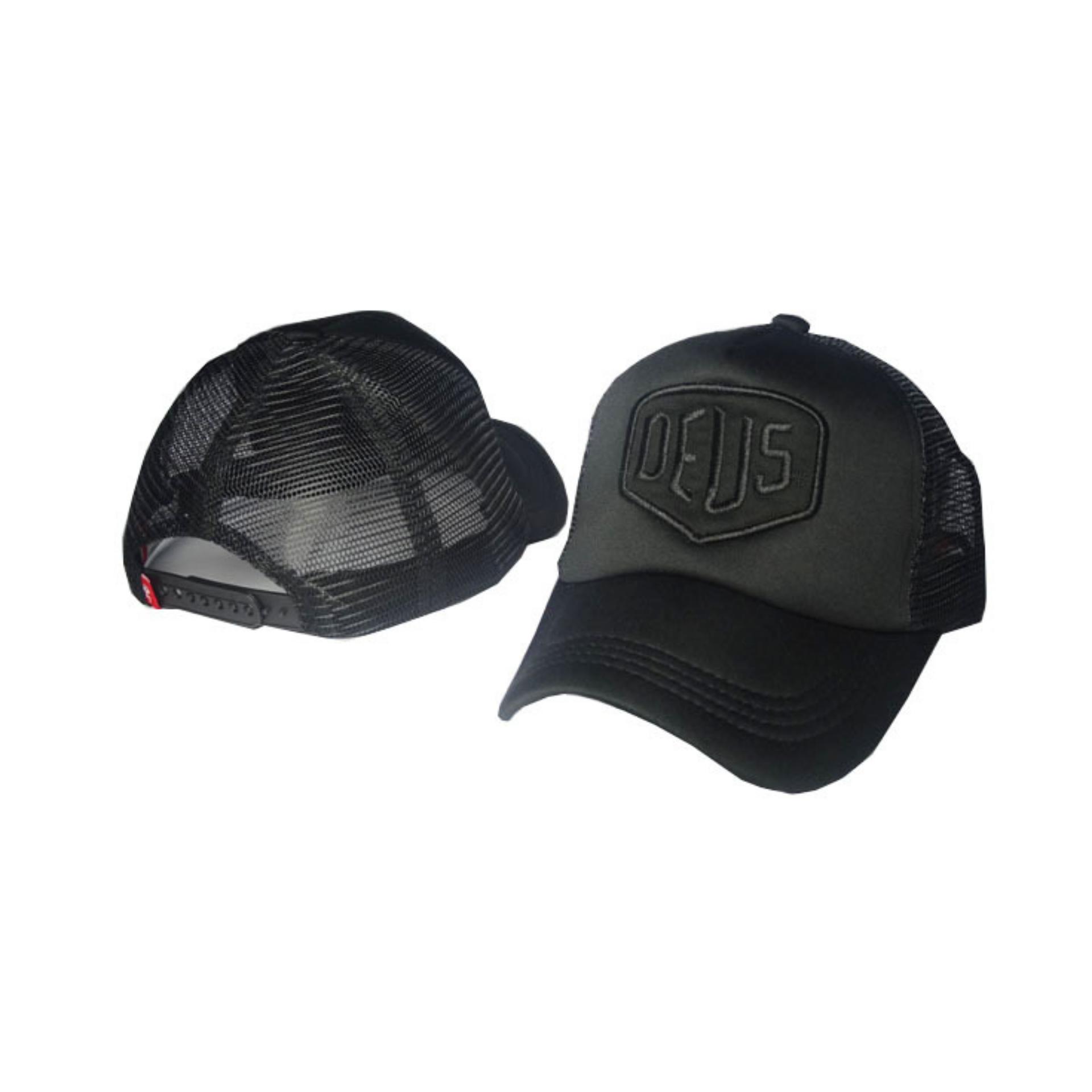 Hip Hop Snapback Cap DEUS (ดำล้วน)