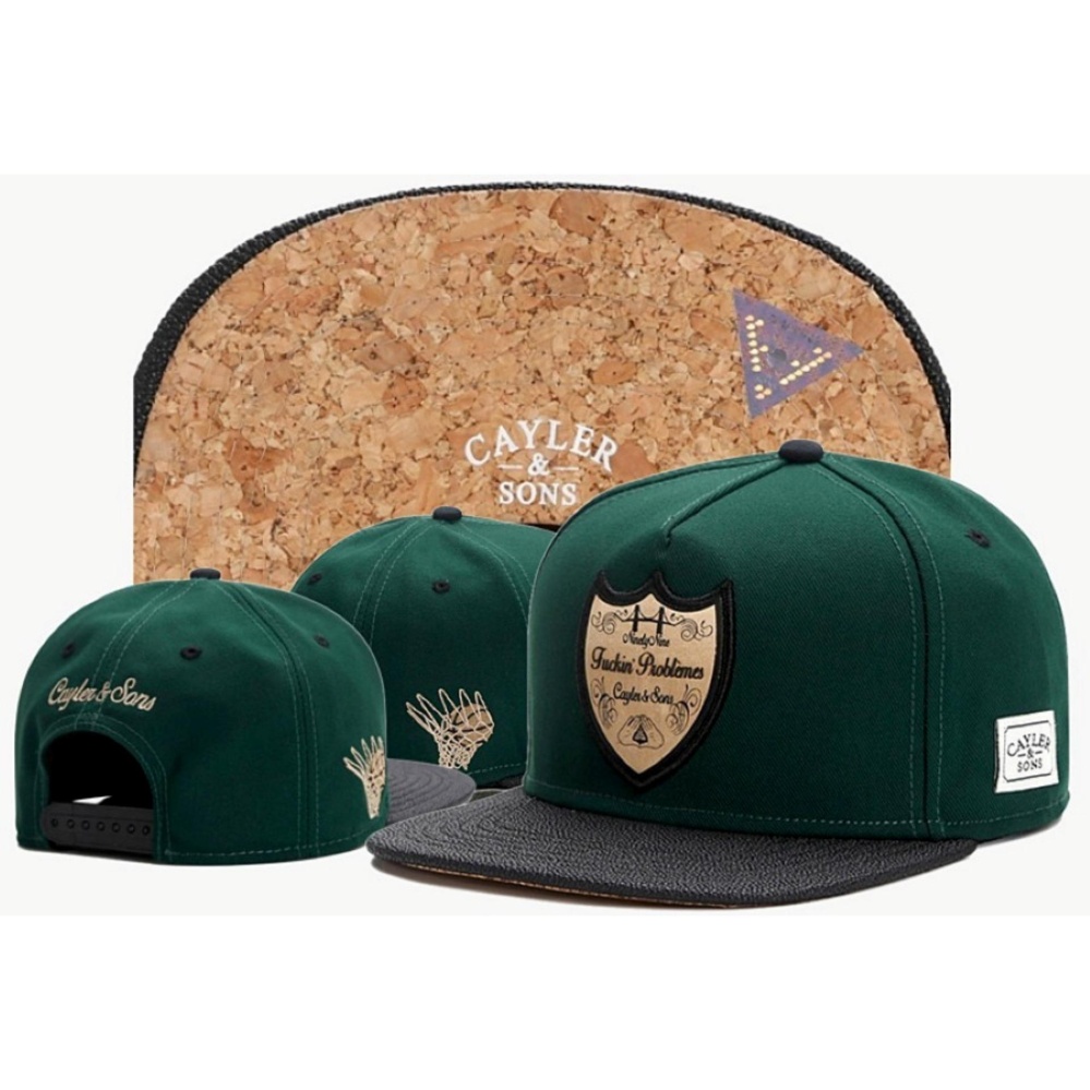 Hip Hop Snapback Cap CAYLER & SON – เขียวปีกดำโล่ทอง Hip Hop Snapback Cap CAYLER & SON - เขียวปีกดำโล่ทอง
